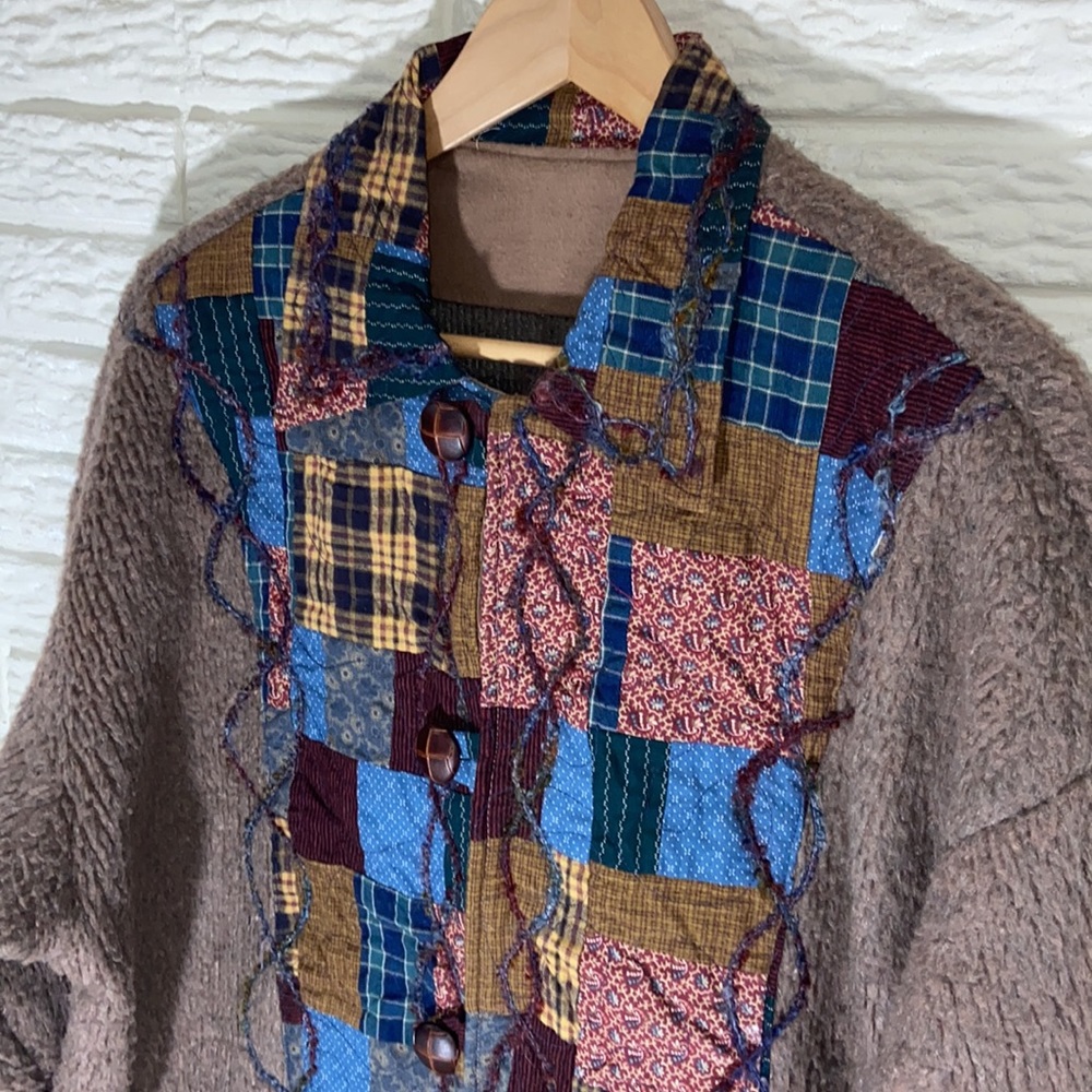 Cottage-Core Patchwork Handcrafted Embroidered Fu… - image 2